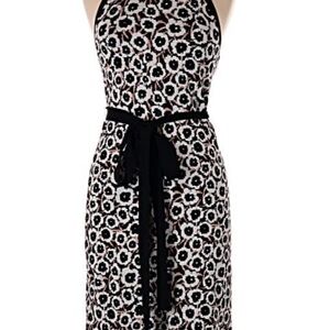 Diane Von Furstenberg for Target Black and White Floral Midi Halter Dress